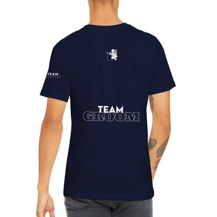 Team Groom, by Fairy Godmother Celebrant, Premium Unisex Crewneck T-shirt