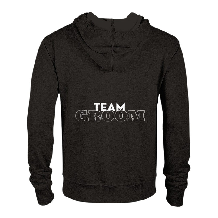 Team Groom, by Fairy God Mother Celebrant, Classic Unisex Zip Hoodie