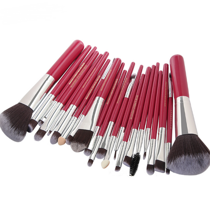 Radiant Beauty Mastery: 22 Piece Cosmetic Makeup Brush Set - Crafted with High-Quality Synthetic Fibers