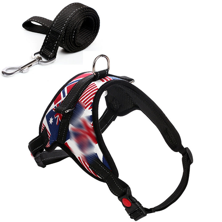 Camouflage harness and dog leash