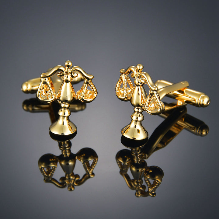 Gold Color Cufflinks LettersMaple leavesName Cuff Links for mens French