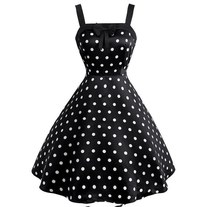 Polka dot print vintage dress