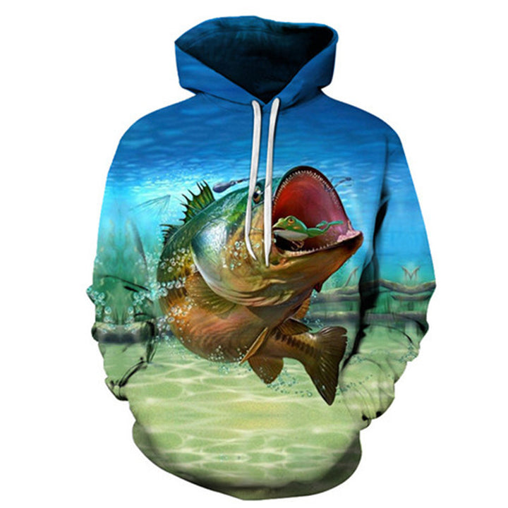 Reel in Style: 3D Printed Fishing Hoodie Collection
