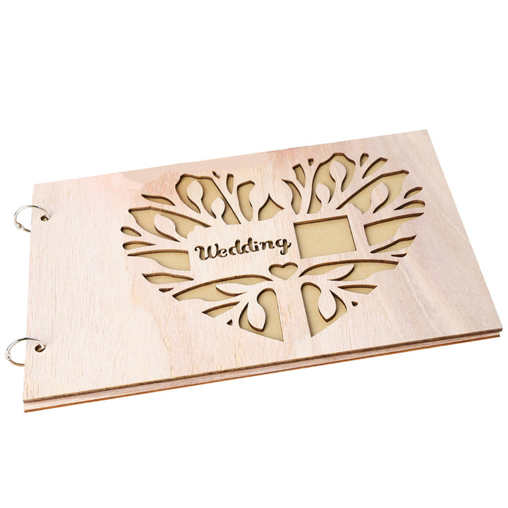Wedding Guestbook Notepad Wooden Crafts