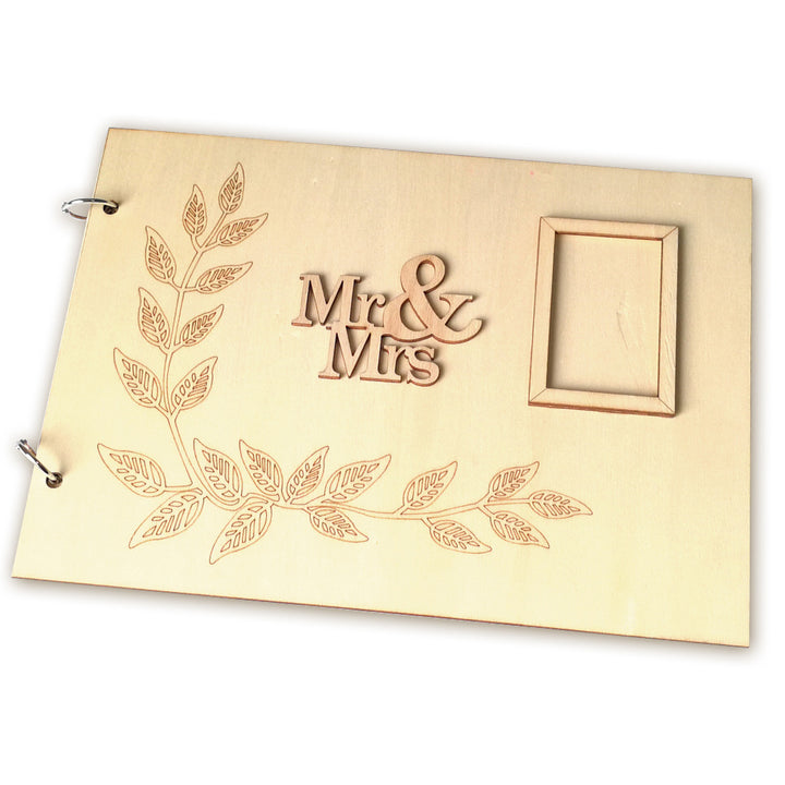 Wedding Guestbook Notepad Wooden Crafts