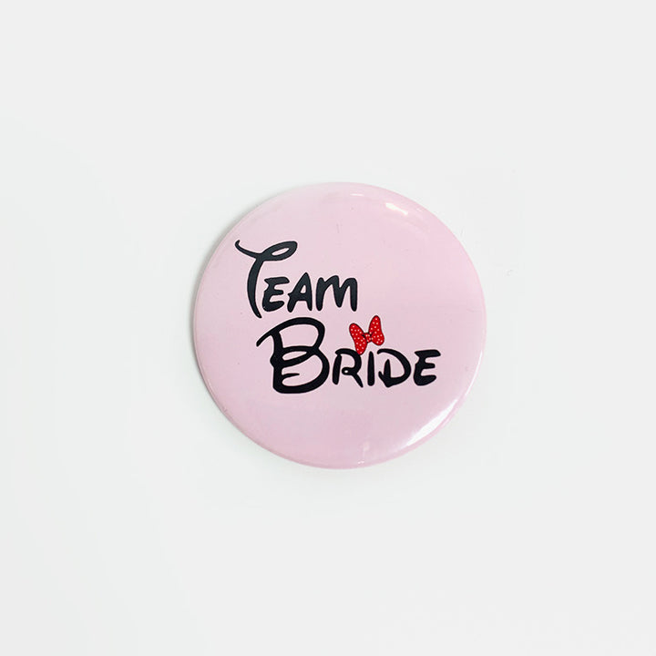 Cartoon Bachelorette Party Wedding Bridal Badge