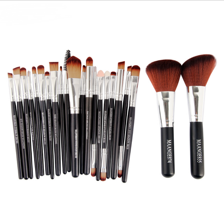 Radiant Beauty Mastery: 22 Piece Cosmetic Makeup Brush Set - Crafted with High-Quality Synthetic Fibers