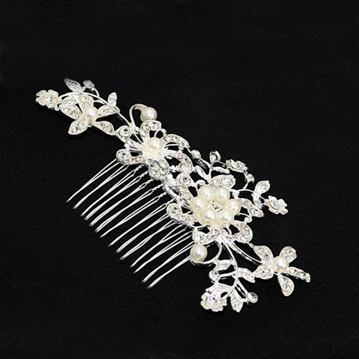Europe and the Pearl Diamond comb hair comb hair bride bride wedding accessories manufacturers selling alloy
