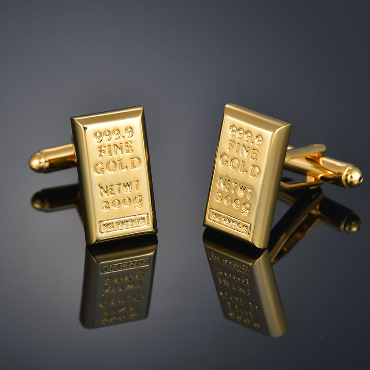 Gold Color Cufflinks LettersMaple leavesName Cuff Links for mens French