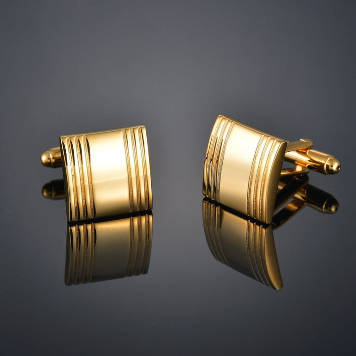 Gold Color Cufflinks LettersMaple leavesName Cuff Links for mens French