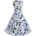 Vintage Hepburn Print Dress