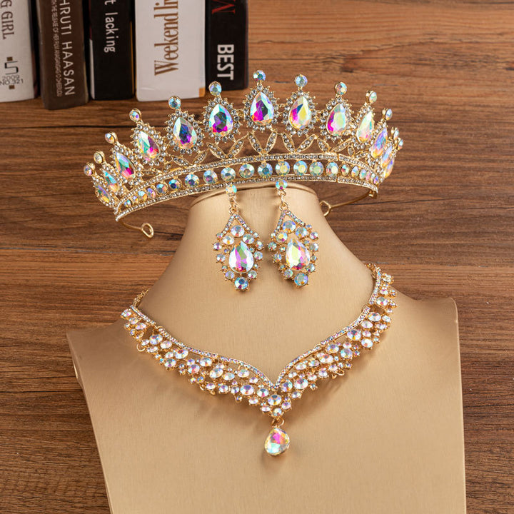 Bridal Crown Wedding Alloy Diamond Crown Fashion Elegant Headdress