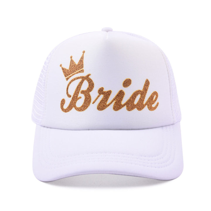 Wedding Letter BRIDE TEAM Net Hat
