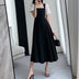 French Vintage Hepburn Square Neck Dress