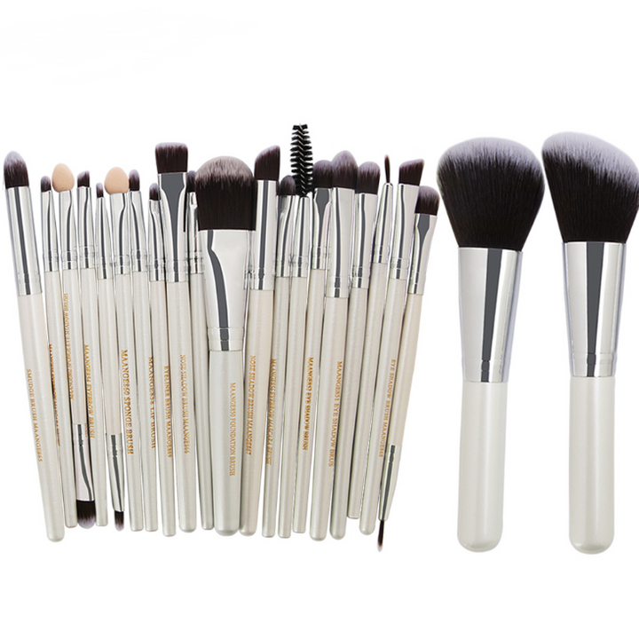 Radiant Beauty Mastery: 22 Piece Cosmetic Makeup Brush Set - Crafted with High-Quality Synthetic Fibers