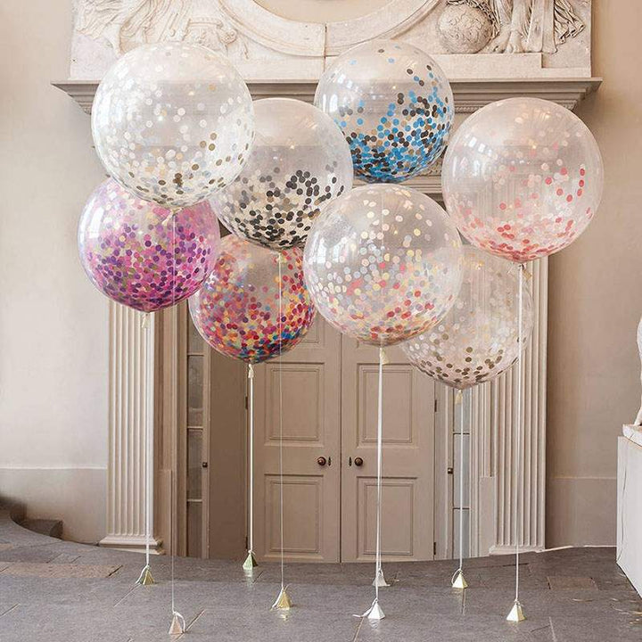 Confetti Balloons Clear Ballons Party Wedding