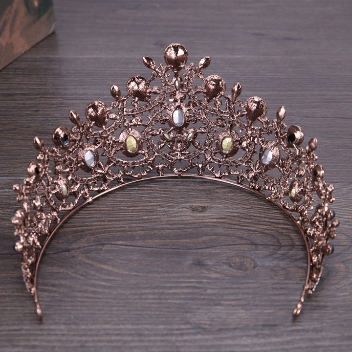 Vintage Elegant Sapphire And Diamond Bridal Crown Tiara