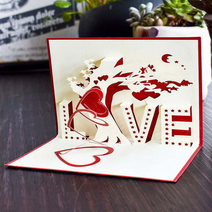 3D greeting card wedding anniversary card