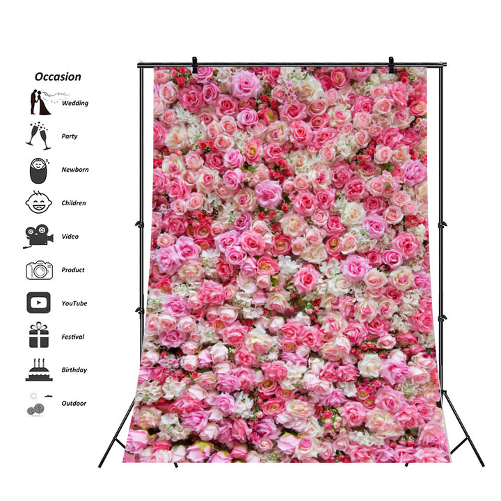 Flower Wall Romantic Wedding Background Props