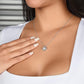 Unveil Love's Beauty: Gift Her the Stunning Love Knot Necklace adorned with Premium Cubic Zirconia Crystals! Pinky Promise