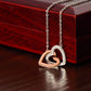 "Interlocking Hearts Necklace: The Perfect Symbol of Your Endless Love"