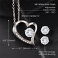 Dear Beloved, 14k White gold necklace & earring set