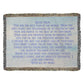 "Love You, Mum" Woven Heirloom Blanket – A Gift from the Heart ❤️