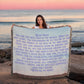 "Love You, Mum" Woven Heirloom Blanket – A Gift from the Heart ❤️