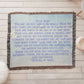 "Love You, Mum" Woven Heirloom Blanket – A Gift from the Heart ❤️