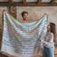 "Love You, Mum" Woven Heirloom Blanket – A Gift from the Heart ❤️