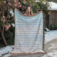 "Love You, Mum" Woven Heirloom Blanket – A Gift from the Heart ❤️