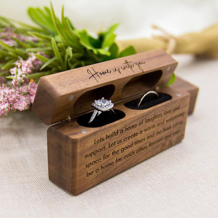 Design Lettering Ring Box Wedding