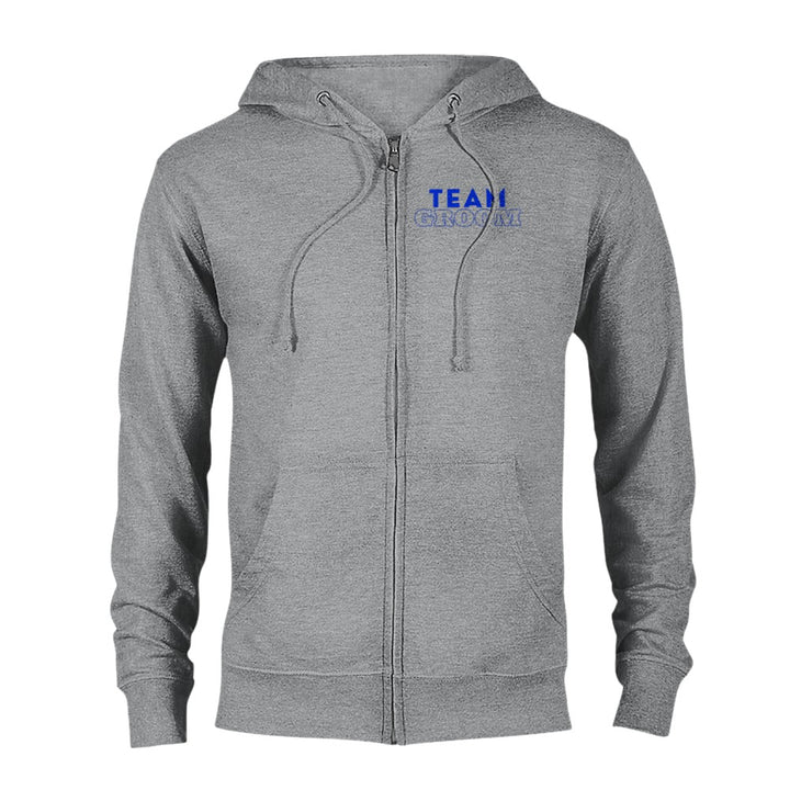 Team Groom, by Fairy God Mother Celebrant, Classic Unisex Zip Hoodie