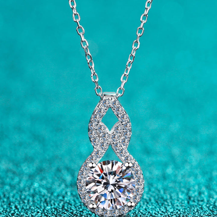 1 Carat Moissanite Pendant Necklace